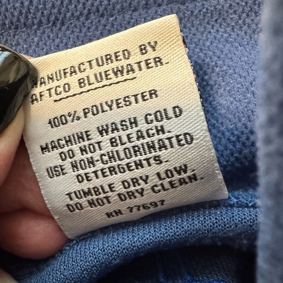 Men’s Guy Harvey Bluewater 1/4 Zip Pullover Blue Size Large - Picture 7 of 8